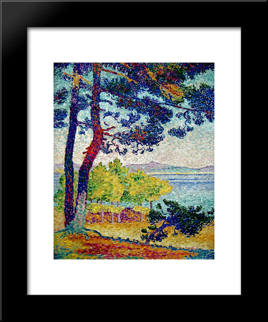 Afternoon At Pardigon, Var 20x24 Black Modern Wood Framed Art Print Poster by Cross, Henri Edmond