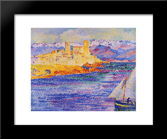 Antibes 20x24 Black Modern Wood Framed Art Print Poster by Cross, Henri Edmond