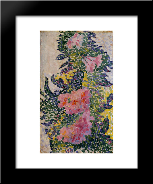 Flowers 20x24 Black Modern Wood Framed Art Print Poster by Cross, Henri Edmond