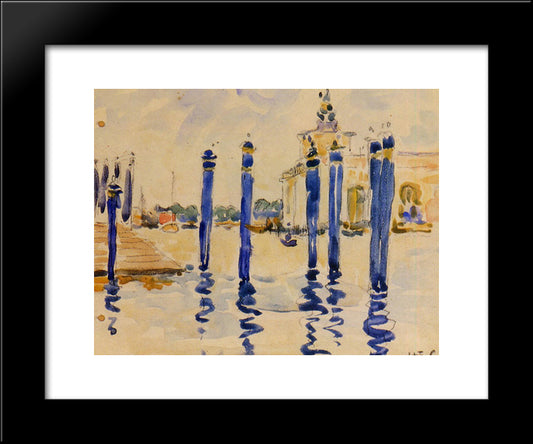 La Donana, Venice 20x24 Black Modern Wood Framed Art Print Poster by Cross, Henri Edmond