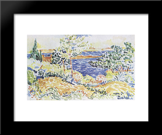 Lavender 20x24 Black Modern Wood Framed Art Print Poster by Cross, Henri Edmond