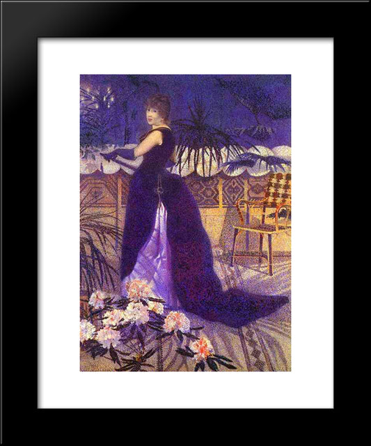 Mme. Hector France, Nee Irma Clare And Later 20x24 Black Modern Wood Framed Art Print Poster by Cross, Henri Edmond