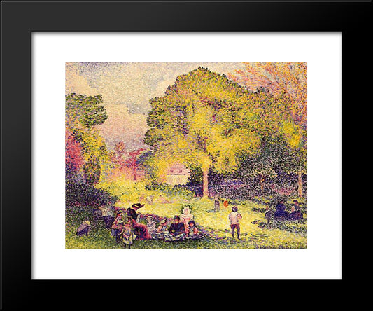 Ranelagh 20x24 Black Modern Wood Framed Art Print Poster by Cross, Henri Edmond