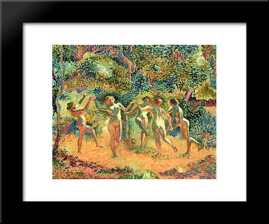 Ronde 20x24 Black Modern Wood Framed Art Print Poster by Cross, Henri Edmond