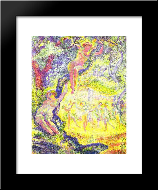 The Clearing 20x24 Black Modern Wood Framed Art Print Poster by Cross, Henri Edmond