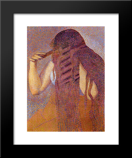 The Hair 20x24 Black Modern Wood Framed Art Print Poster by Cross, Henri Edmond