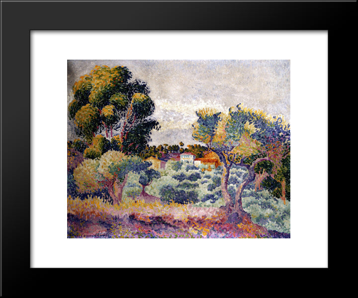 Untitled 20x24 Black Modern Wood Framed Art Print Poster by Cross, Henri Edmond