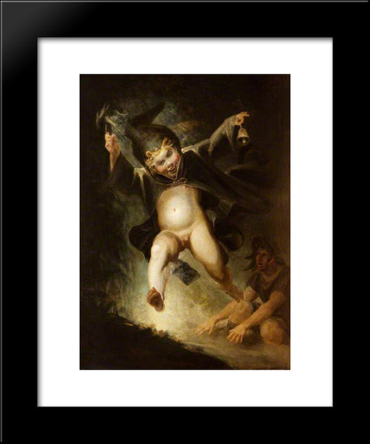 Friar Puck 20x24 Black Modern Wood Framed Art Print Poster by Fuseli, Henry