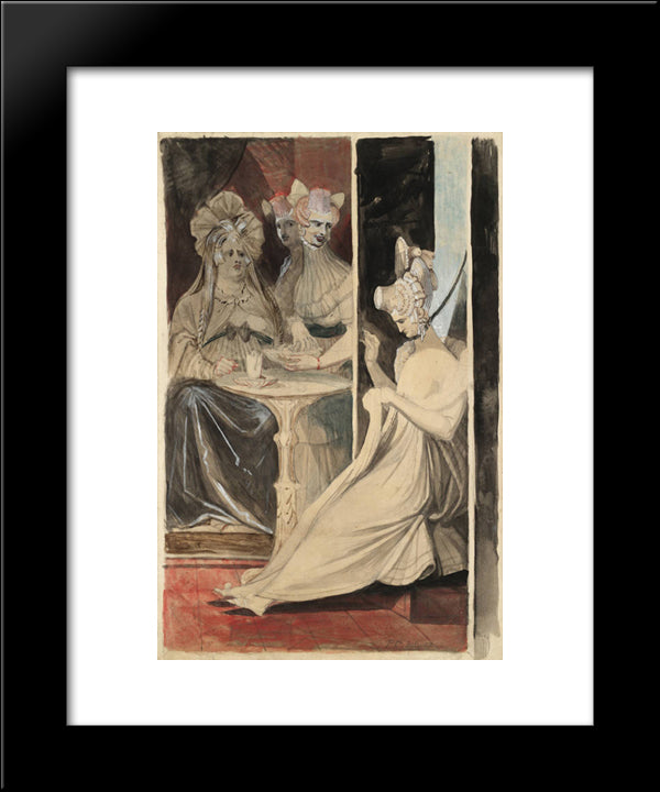 The Debutante 20x24 Black Modern Wood Framed Art Print Poster by Fuseli, Henry