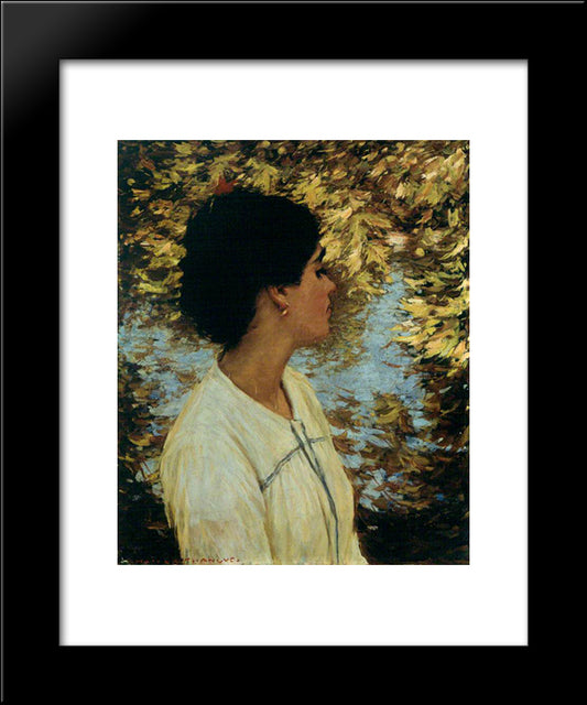 An Andalucian 20x24 Black Modern Wood Framed Art Print Poster by La Thangue, Henry Herbert