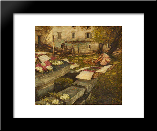 Packing Stocks 20x24 Black Modern Wood Framed Art Print Poster by La Thangue, Henry Herbert