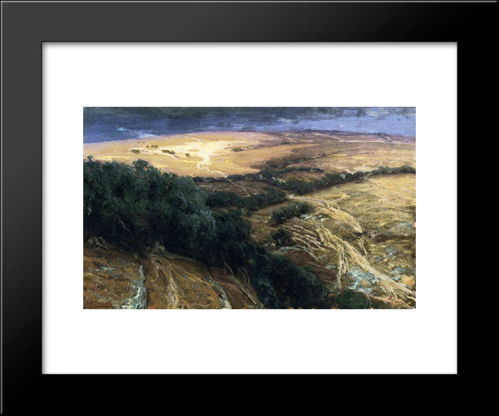 A View In Palestine 20x24 Black Modern Wood Framed Art Print Poster by Tanner, Henry Ossawa