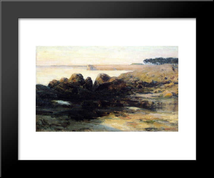 Concarneau 20x24 Black Modern Wood Framed Art Print Poster by Tanner, Henry Ossawa