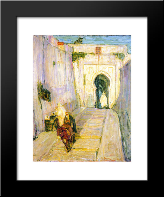 Entrance To The Casbah 20x24 Black Modern Wood Framed Art Print Poster by Tanner, Henry Ossawa