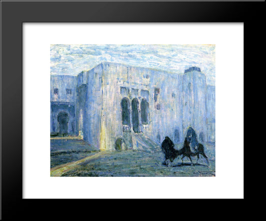 Flight Into Egypt. Palais De Justice, Tangier 20x24 Black Modern Wood Framed Art Print Poster by Tanner, Henry Ossawa