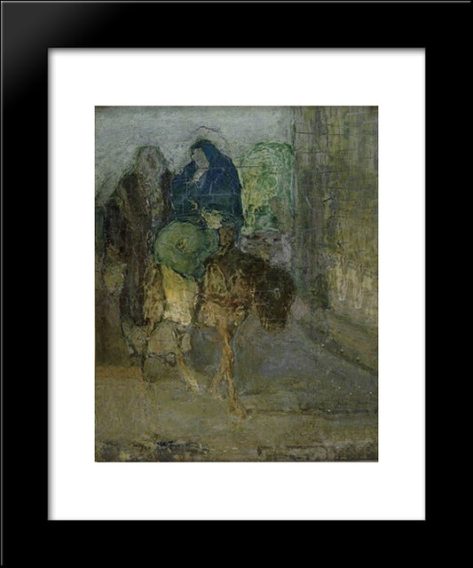 Flight Into Egypt 20x24 Black Modern Wood Framed Art Print Poster by Tanner, Henry Ossawa