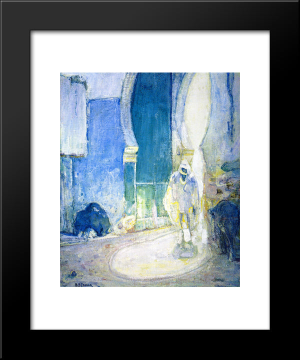 Gate To The Casbah 20x24 Black Modern Wood Framed Art Print Poster by Tanner, Henry Ossawa