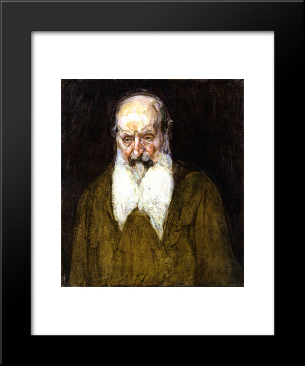 Head Of A Jew In Palestine 20x24 Black Modern Wood Framed Art Print Poster by Tanner, Henry Ossawa