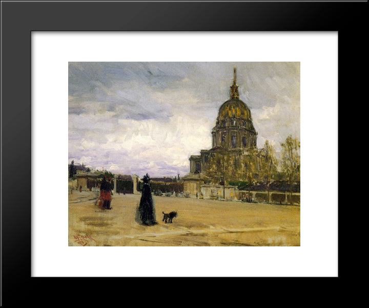 Les Invalides 20x24 Black Modern Wood Framed Art Print Poster by Tanner, Henry Ossawa