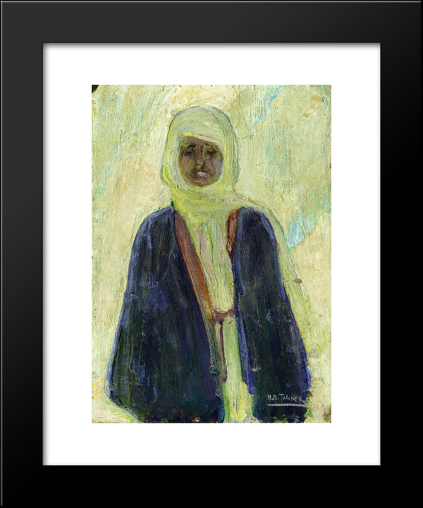 Moroccan Man 20x24 Black Modern Wood Framed Art Print Poster by Tanner, Henry Ossawa