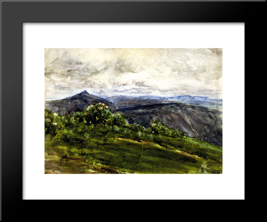 Mountain Landscape, Highlands, North Carolina 20x24 Black Modern Wood Framed Art Print Poster by Tanner, Henry Ossawa
