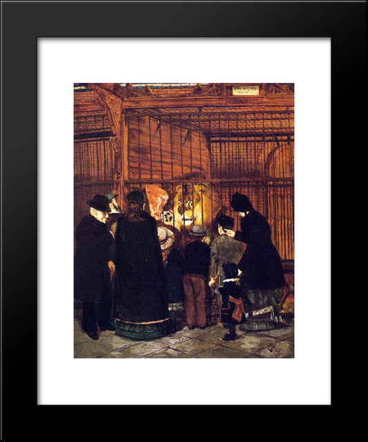 Pomp' At The Zoo 20x24 Black Modern Wood Framed Art Print Poster by Tanner, Henry Ossawa