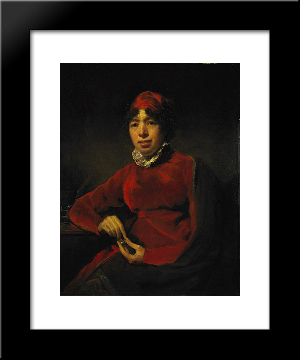 Elizabeth Hamilton 20x24 Black Modern Wood Framed Art Print Poster by Raeburn, Henry