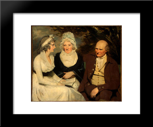 John Johnstone, Betty Johnstone, And Miss Wedderburn 20x24 Black Modern Wood Framed Art Print Poster by Raeburn, Henry