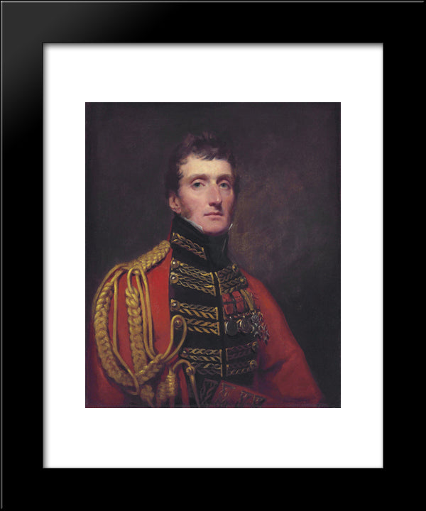 Lieutenant-General William Stuart 20x24 Black Modern Wood Framed Art Print Poster by Raeburn, Henry