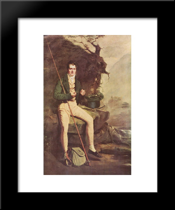 Portrait Of Bryce Mcmurdo 20x24 Black Modern Wood Framed Art Print Poster by Raeburn, Henry