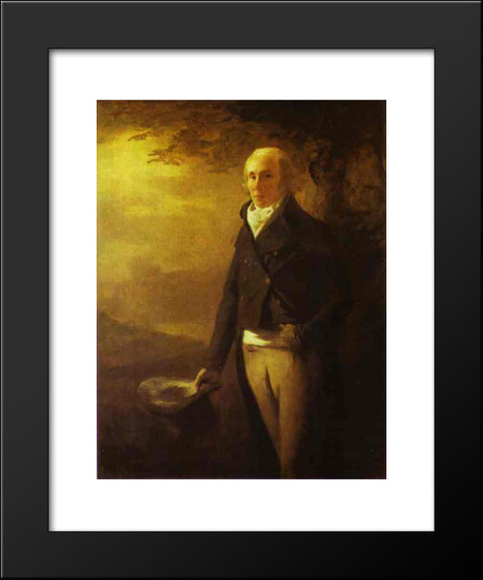 Portrait Of David Anderson 20x24 Black Modern Wood Framed Art Print Poster by Raeburn, Henry