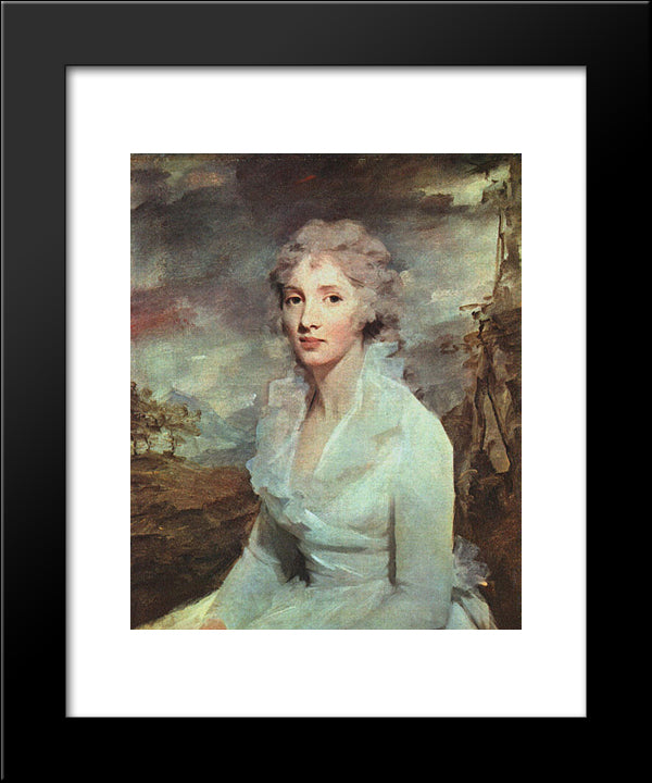 Portrait Of Miss Eleanor Urquhart 20x24 Black Modern Wood Framed Art Print Poster by Raeburn, Henry