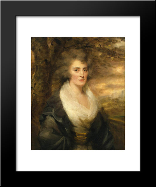 Portrait Of Mrs. E. Bethune 20x24 Black Modern Wood Framed Art Print Poster by Raeburn, Henry