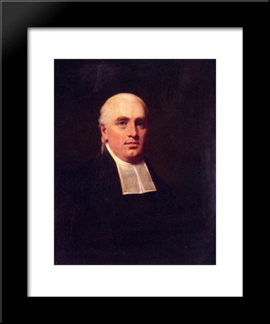 Portrait Of The Rev. William Paul 20x24 Black Modern Wood Framed Art Print Poster by Raeburn, Henry