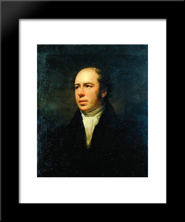 Portrait Of The Reverend John Thomson, Minister Of Duddingston 20x24 Black Modern Wood Framed Art Print Poster by Raeburn, Henry