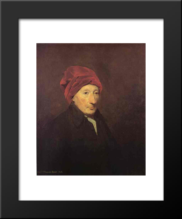 Portrait Of Thomas Reid 20x24 Black Modern Wood Framed Art Print Poster by Raeburn, Henry