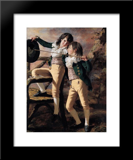 The Allen Brothers 20x24 Black Modern Wood Framed Art Print Poster by Raeburn, Henry
