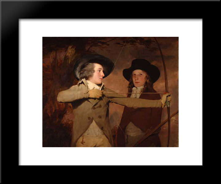 The Archers 20x24 Black Modern Wood Framed Art Print Poster by Raeburn, Henry