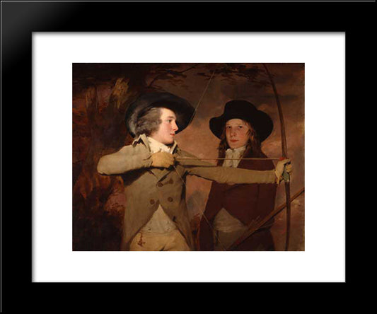 The Archers 20x24 Black Modern Wood Framed Art Print Poster by Raeburn, Henry