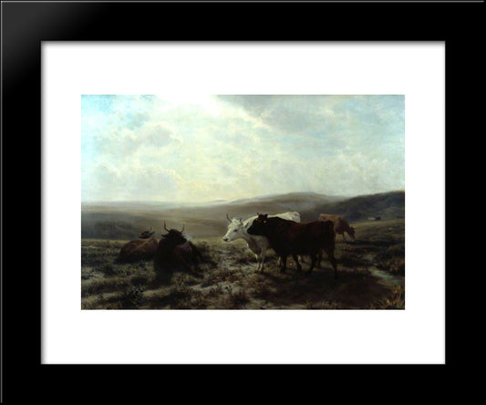 A Midsummer Night 20x24 Black Modern Wood Framed Art Print Poster by Davis, Henry William Banks