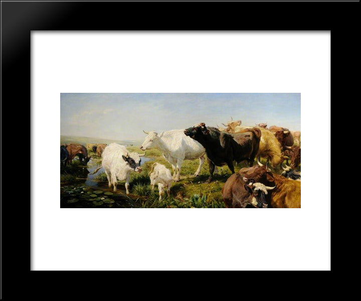 A Summer Afternoon 20x24 Black Modern Wood Framed Art Print Poster by Davis, Henry William Banks