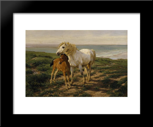 Mother And Son 20x24 Black Modern Wood Framed Art Print Poster by Davis, Henry William Banks