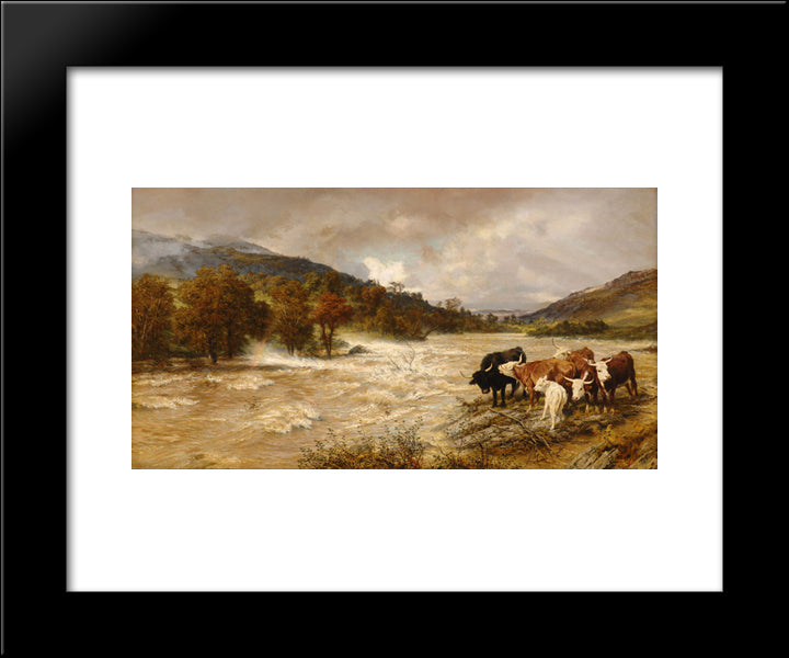The Flood 20x24 Black Modern Wood Framed Art Print Poster by Davis, Henry William Banks
