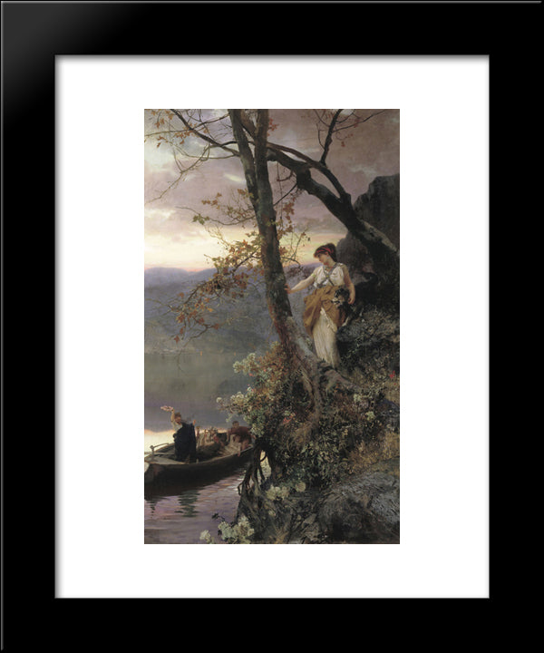 Scene From Roman Life 20x24 Black Modern Wood Framed Art Print Poster by Siemiradzki, Henryk