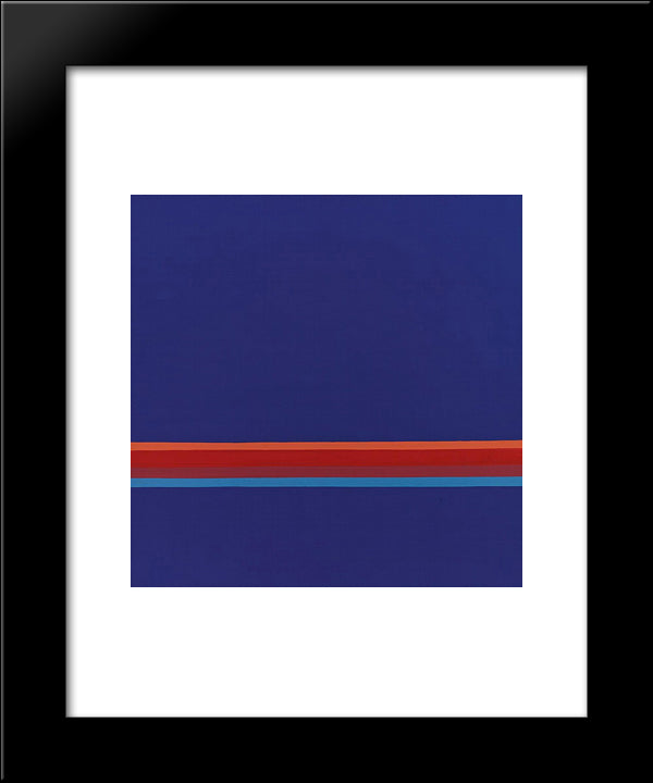 47 - 1972 20x24 Black Modern Wood Framed Art Print Poster by Stazewski, Henryk