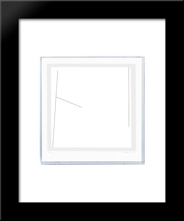 Kompozycja 20x24 Black Modern Wood Framed Art Print Poster by Stazewski, Henryk