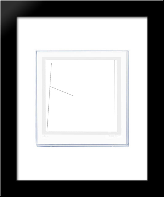 Kompozycja 20x24 Black Modern Wood Framed Art Print Poster by Stazewski, Henryk