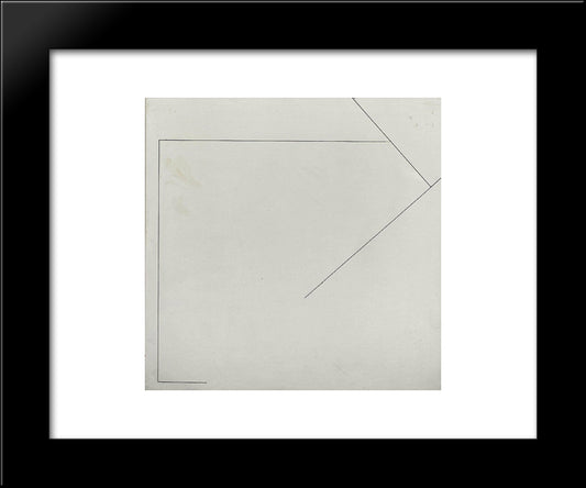 Nr. 123 20x24 Black Modern Wood Framed Art Print Poster by Stazewski, Henryk