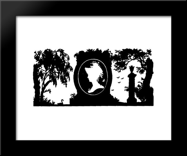 Front Page To 'Three Fables Of Krylov' 20x24 Black Modern Wood Framed Art Print Poster by Narbut, Heorhiy