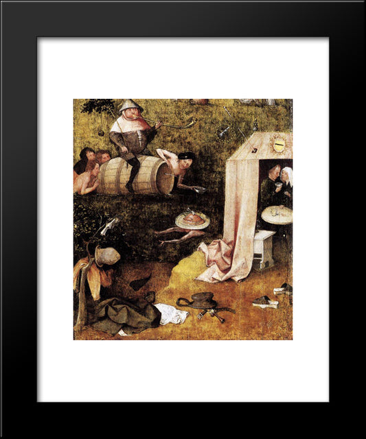 Allegory Of Gluttony And Lust 20x24 Black Modern Wood Framed Art Print Poster by Bosch, Hieronymus
